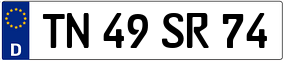 Truck License Plate